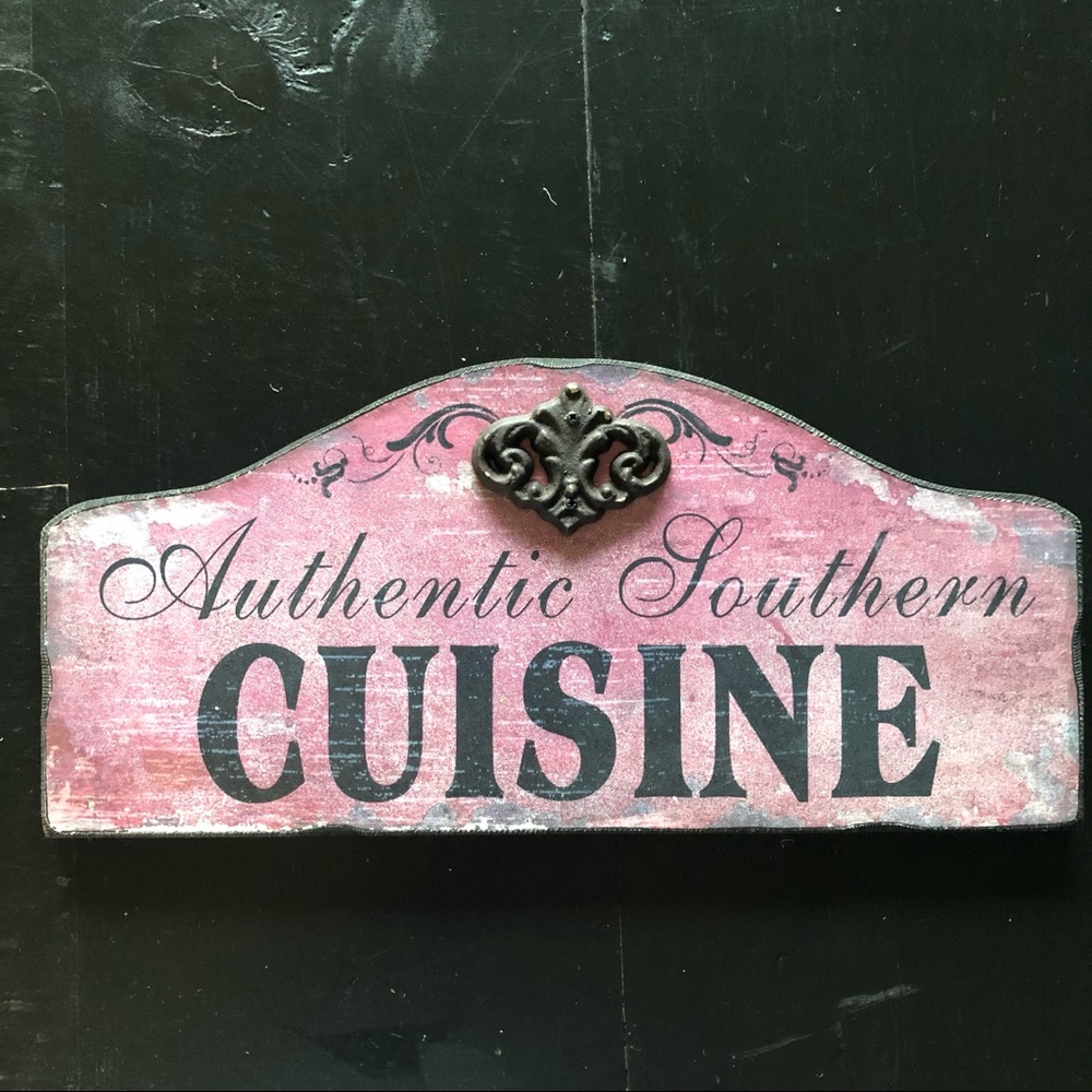 Southern Cuisine Kitchen Plaque